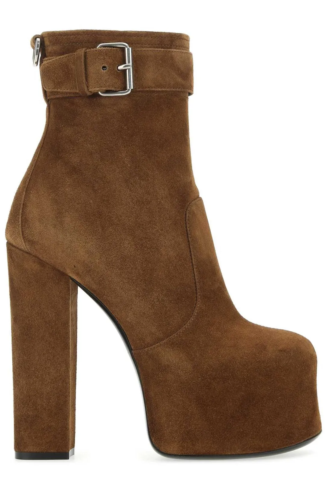 Saint Laurent Cherry Buckle Platform Boots