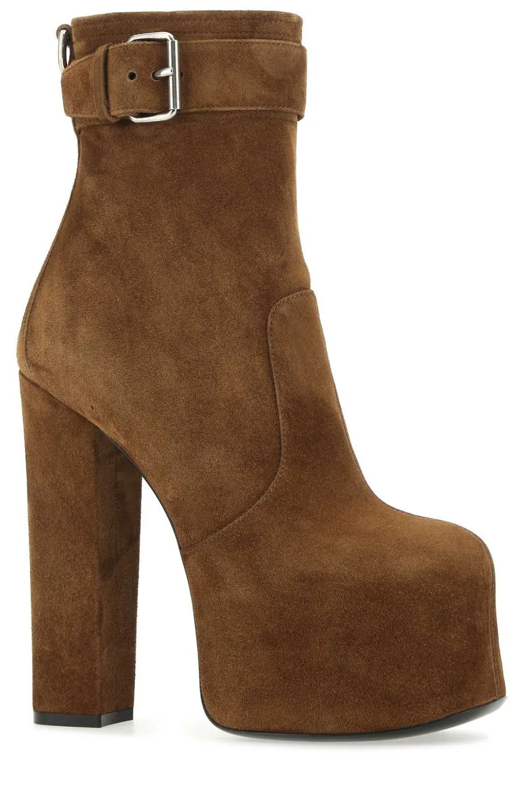 Saint Laurent Cherry Buckle Platform Boots