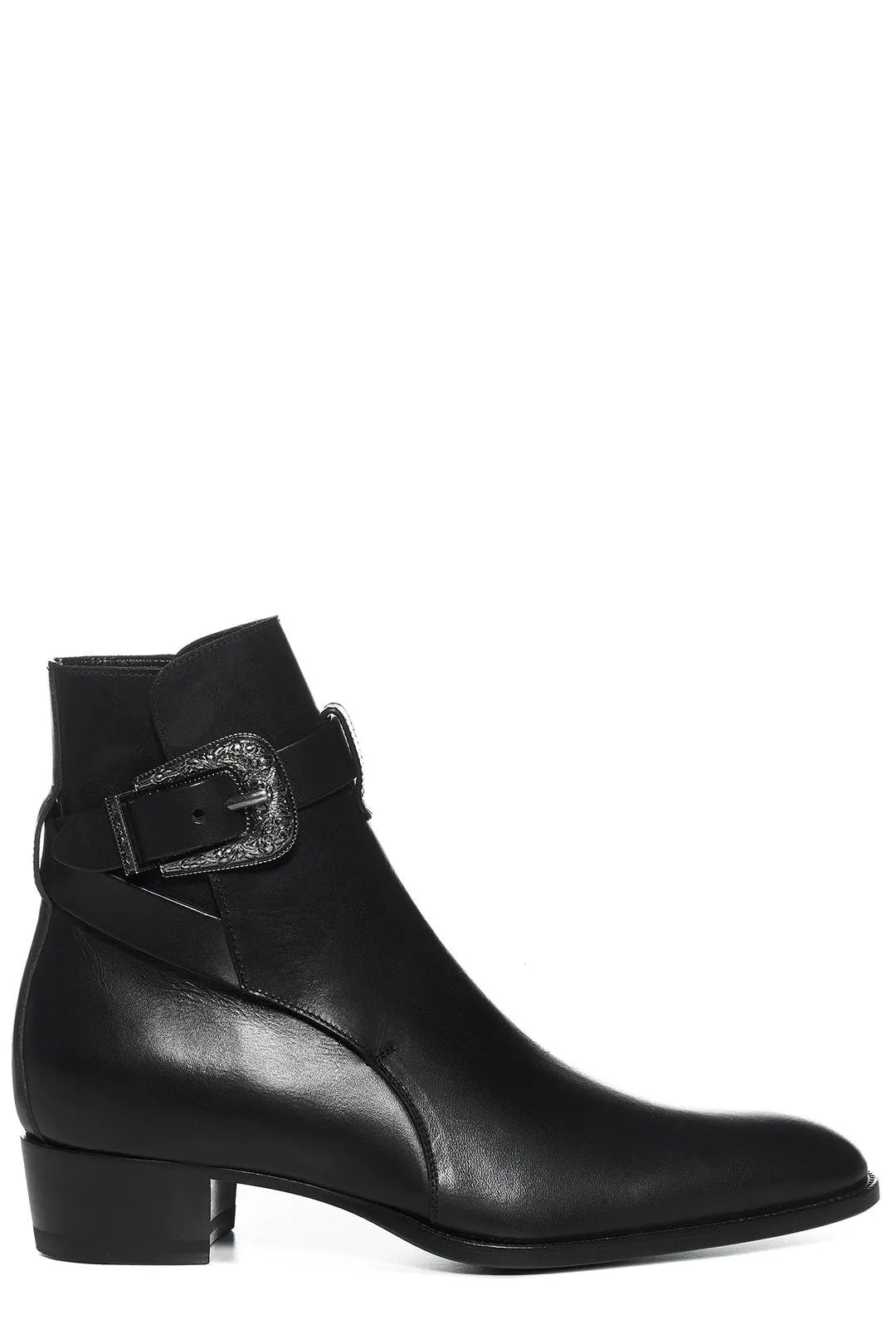 Saint Laurent Wyatt Jodhpur Buckle Boot