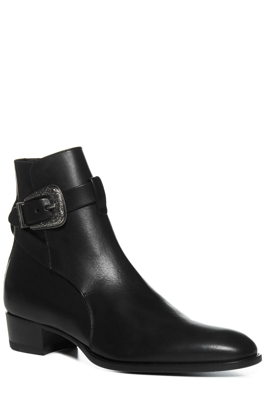 Saint Laurent Wyatt Jodhpur Buckle Boot