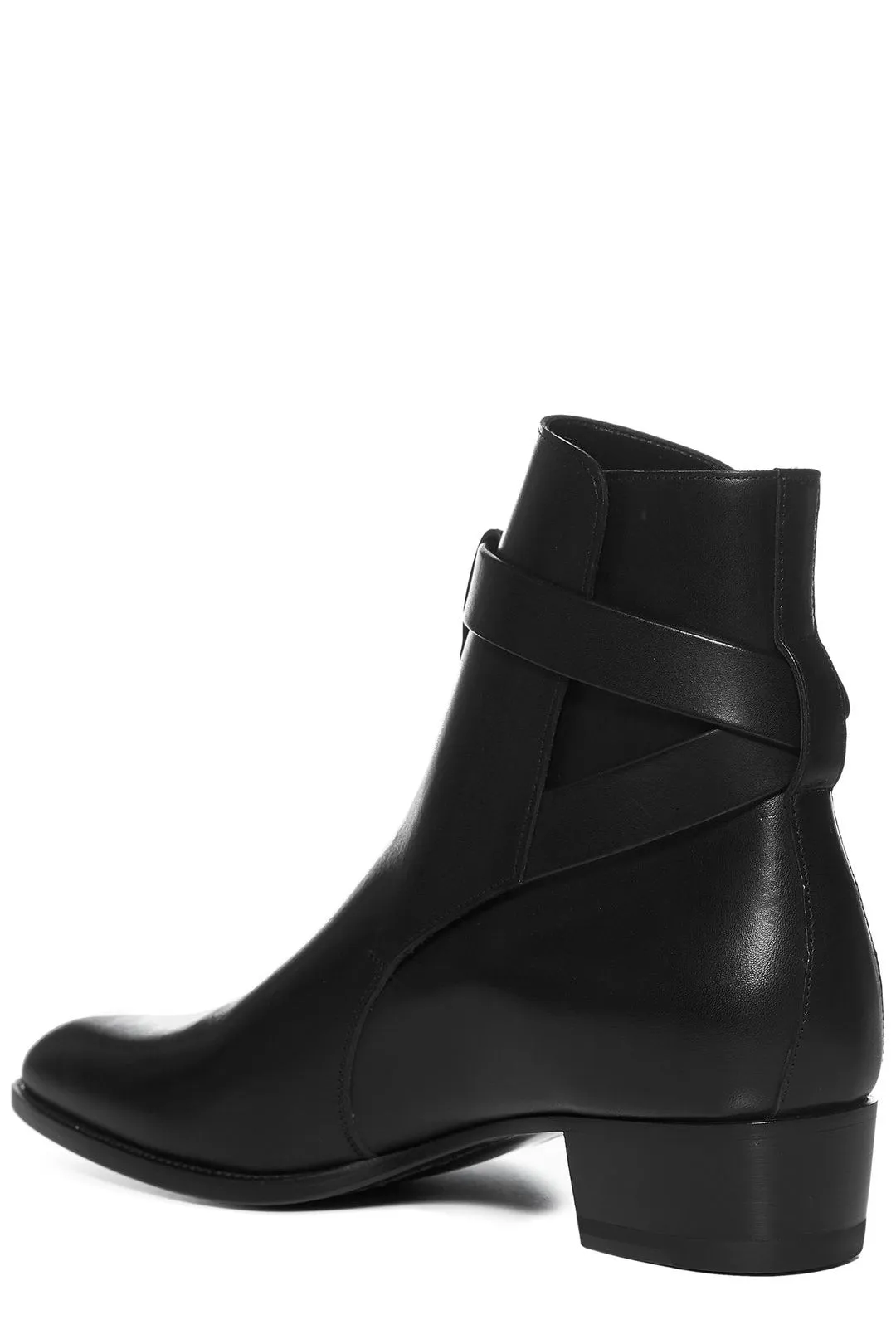 Saint Laurent Wyatt Jodhpur Buckle Boot