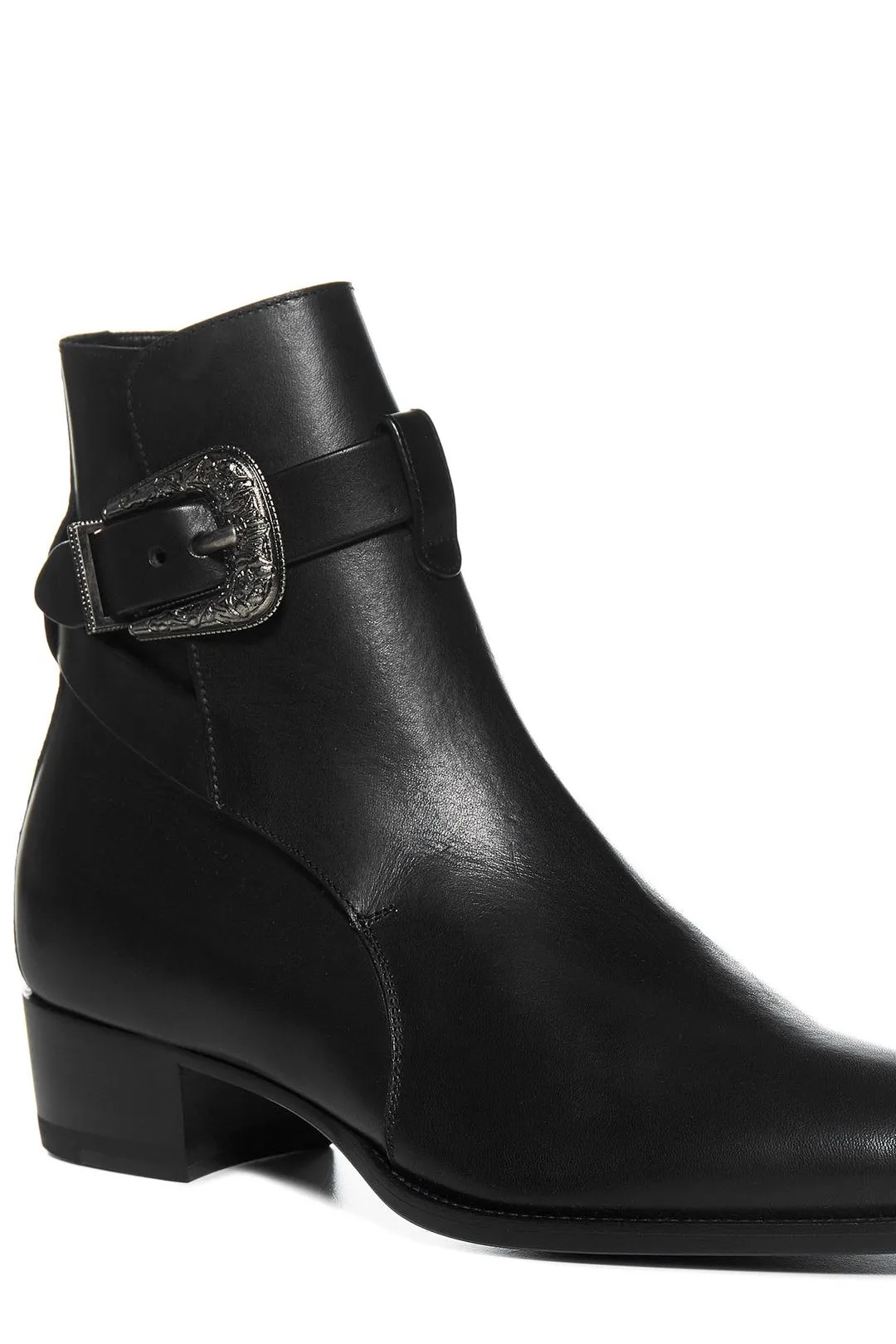 Saint Laurent Wyatt Jodhpur Buckle Boot