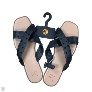 Sandals Flats By A New Day In Black, Size: 8.5