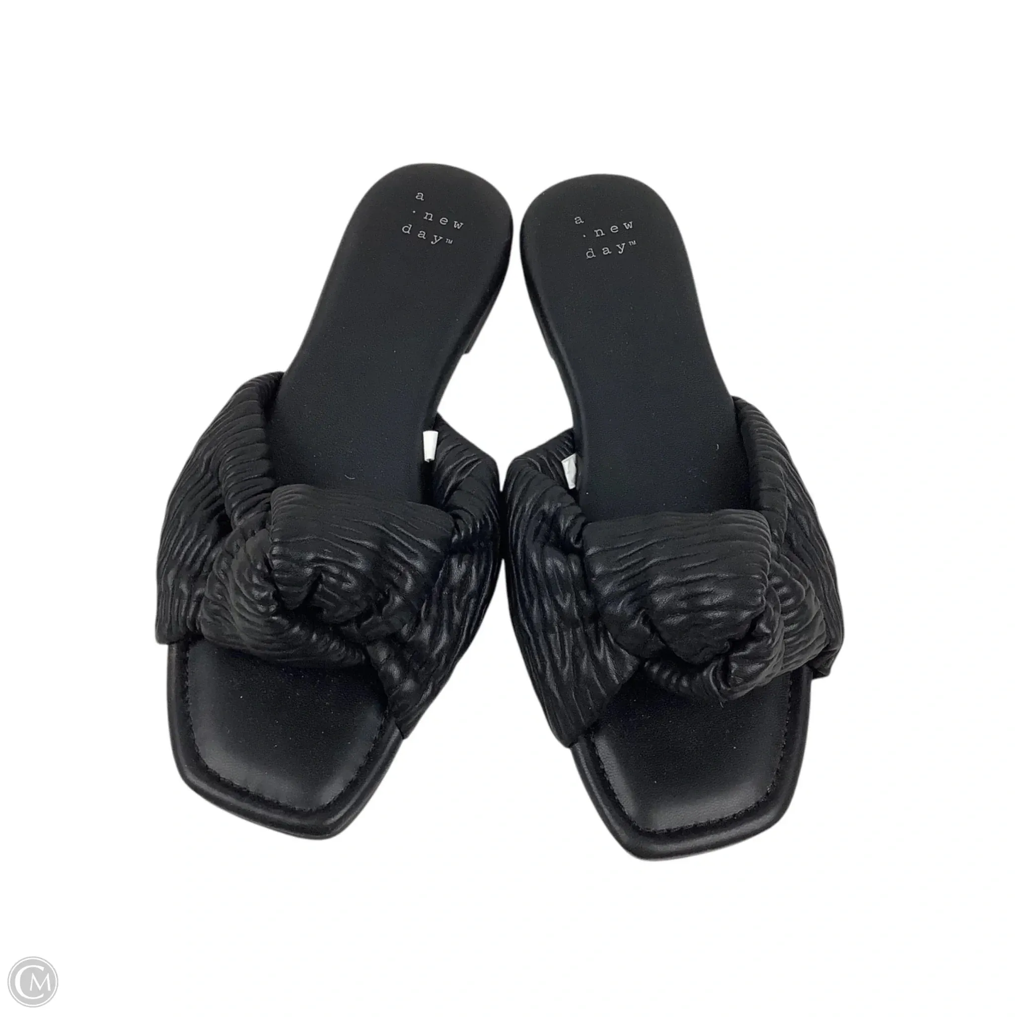 Sandals Flats By A New Day In Black, Size: 8
