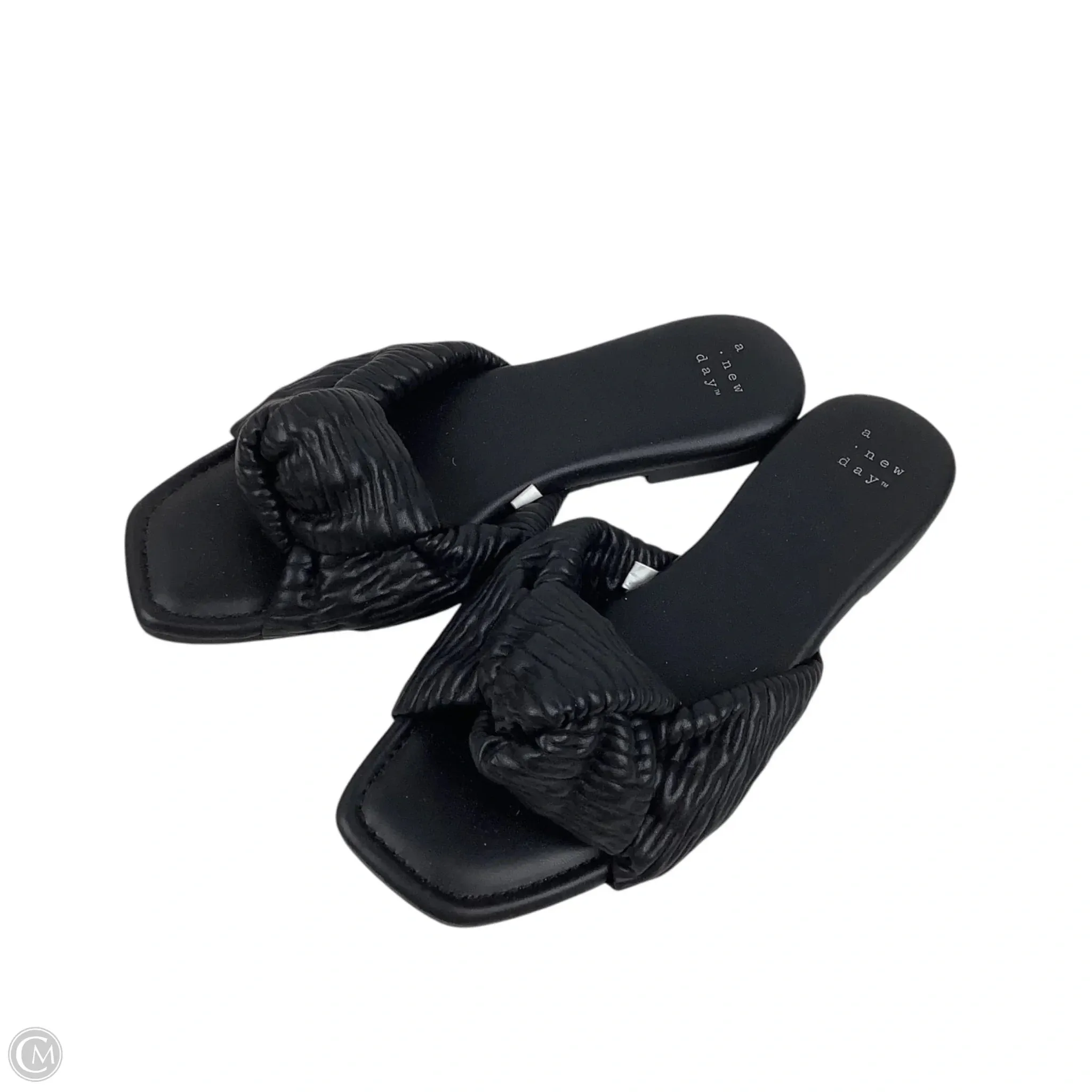 Sandals Flats By A New Day In Black, Size: 8