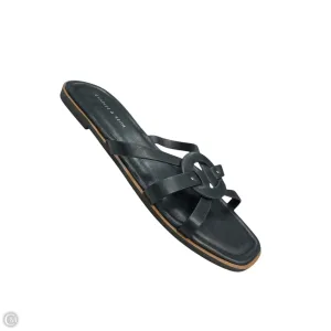 Sandals Flats By Clothes Mentor In Black, Size: 8.5