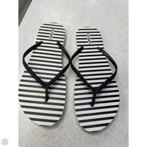 Sandals Flip Flops By Old Navy In Black & White, Size: 9