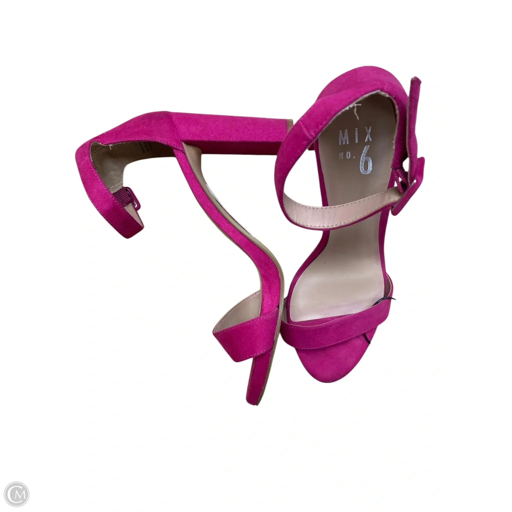Shoes Heels Block By Mix No 6 In Pink, Size: 7.5