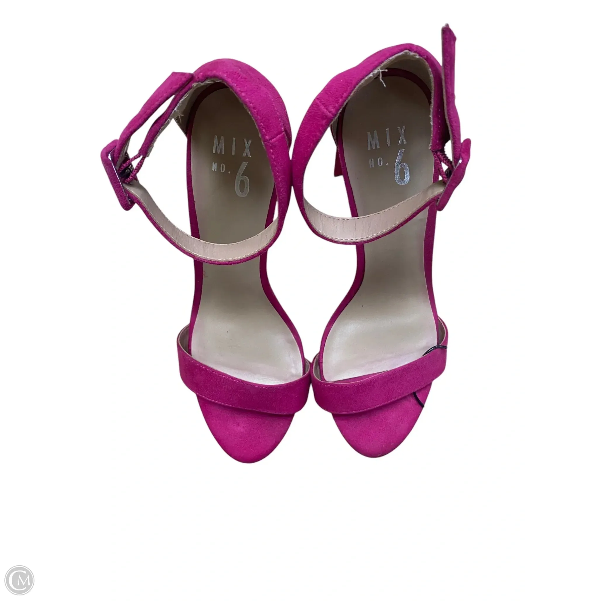 Shoes Heels Block By Mix No 6 In Pink, Size: 7.5