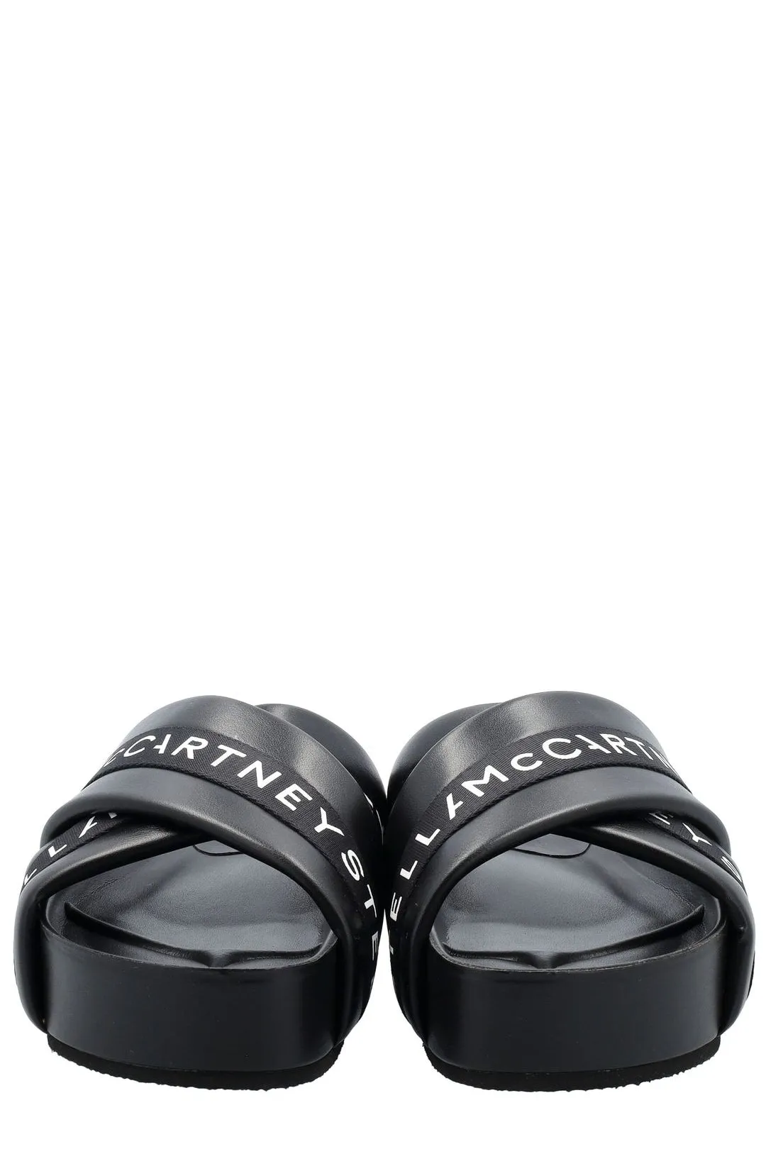 Stella McCartney Logo Tape Slip-On Sandals