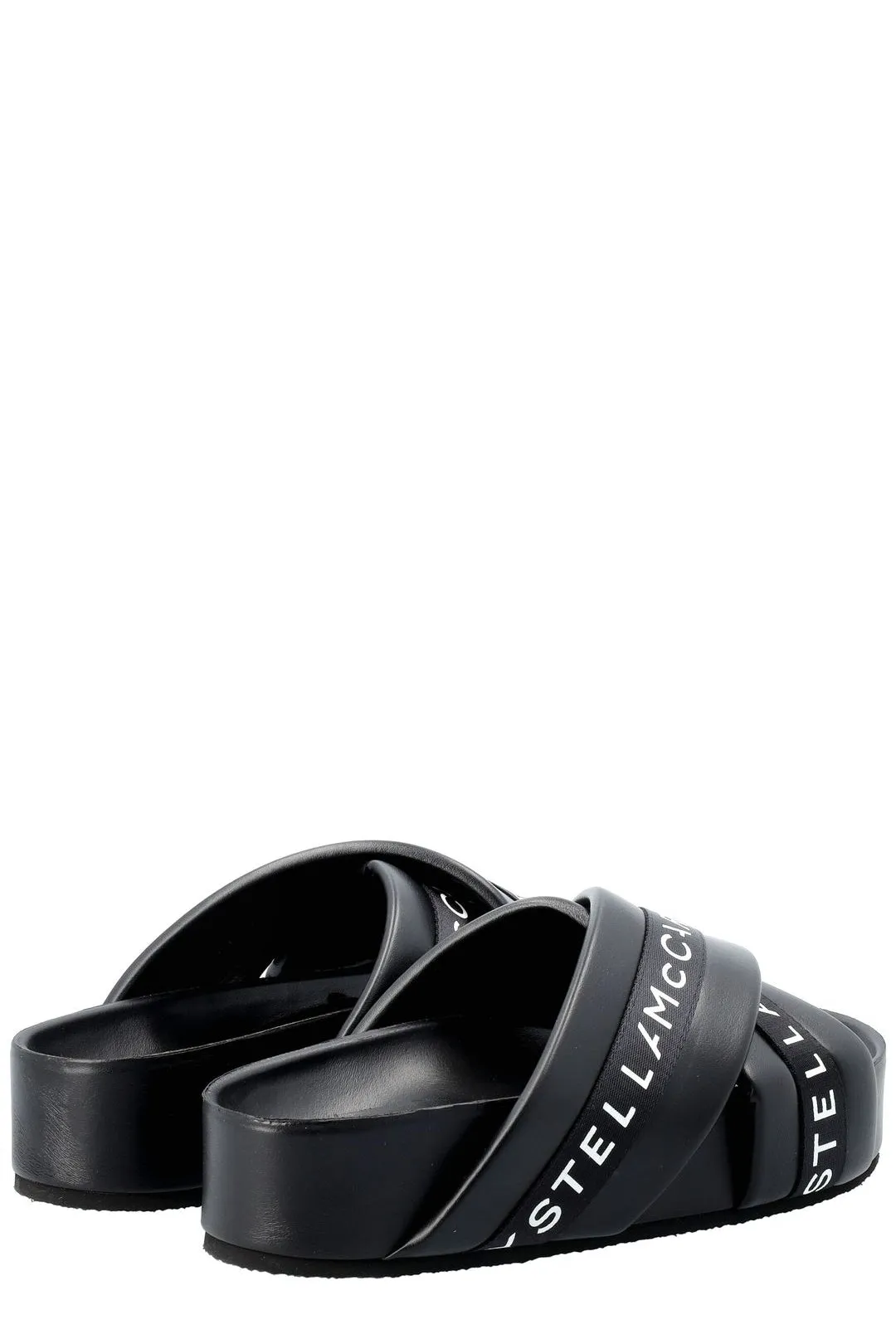 Stella McCartney Logo Tape Slip-On Sandals