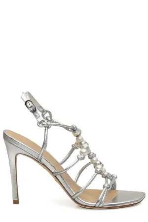 Stuart Weitzman Square-Toe Knot Detail Sandals