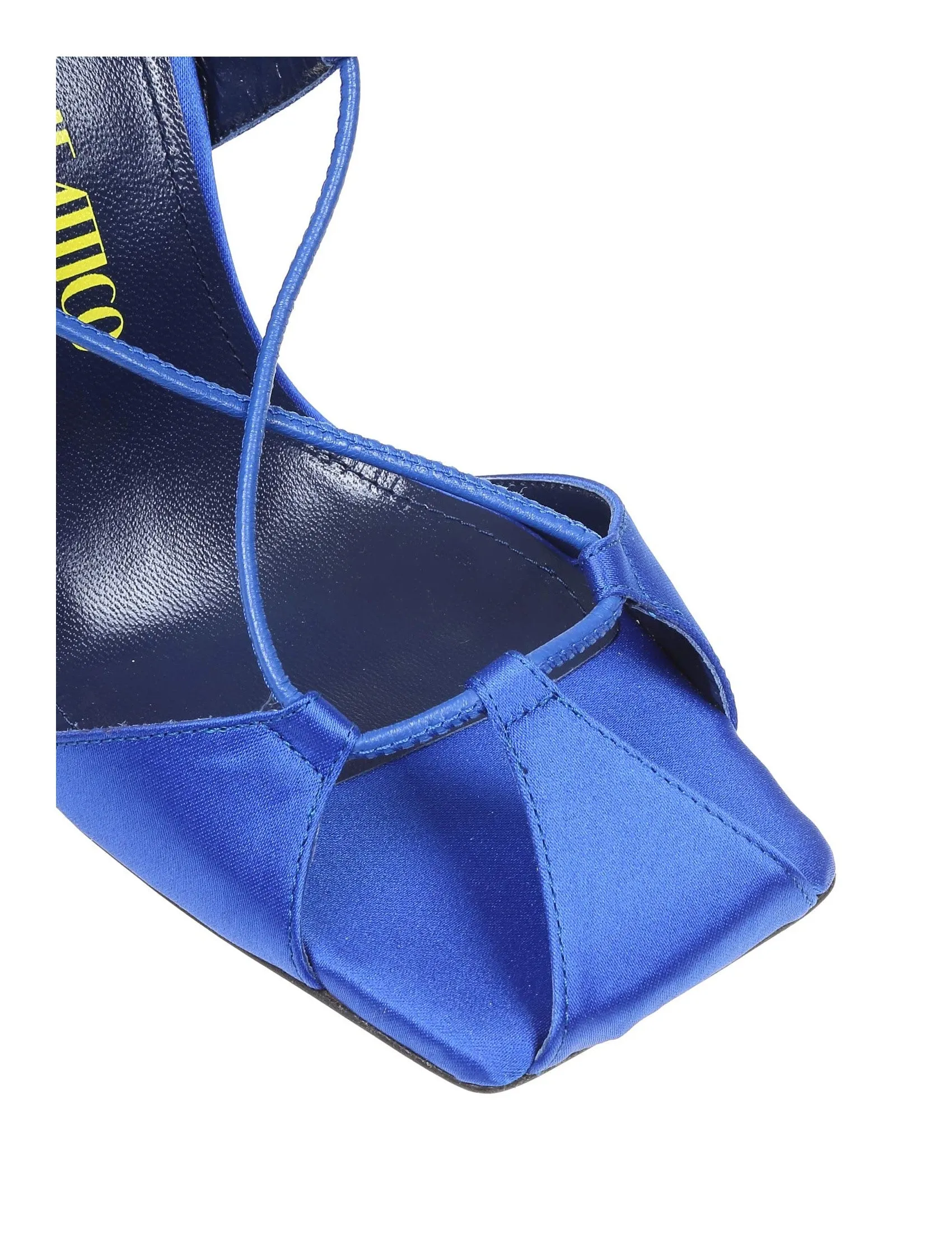 The Attico Adele Lace-Up Galvanic Heel Sandals