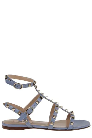 Valentino Garavani Rockstud Square Toe Caged Sandals