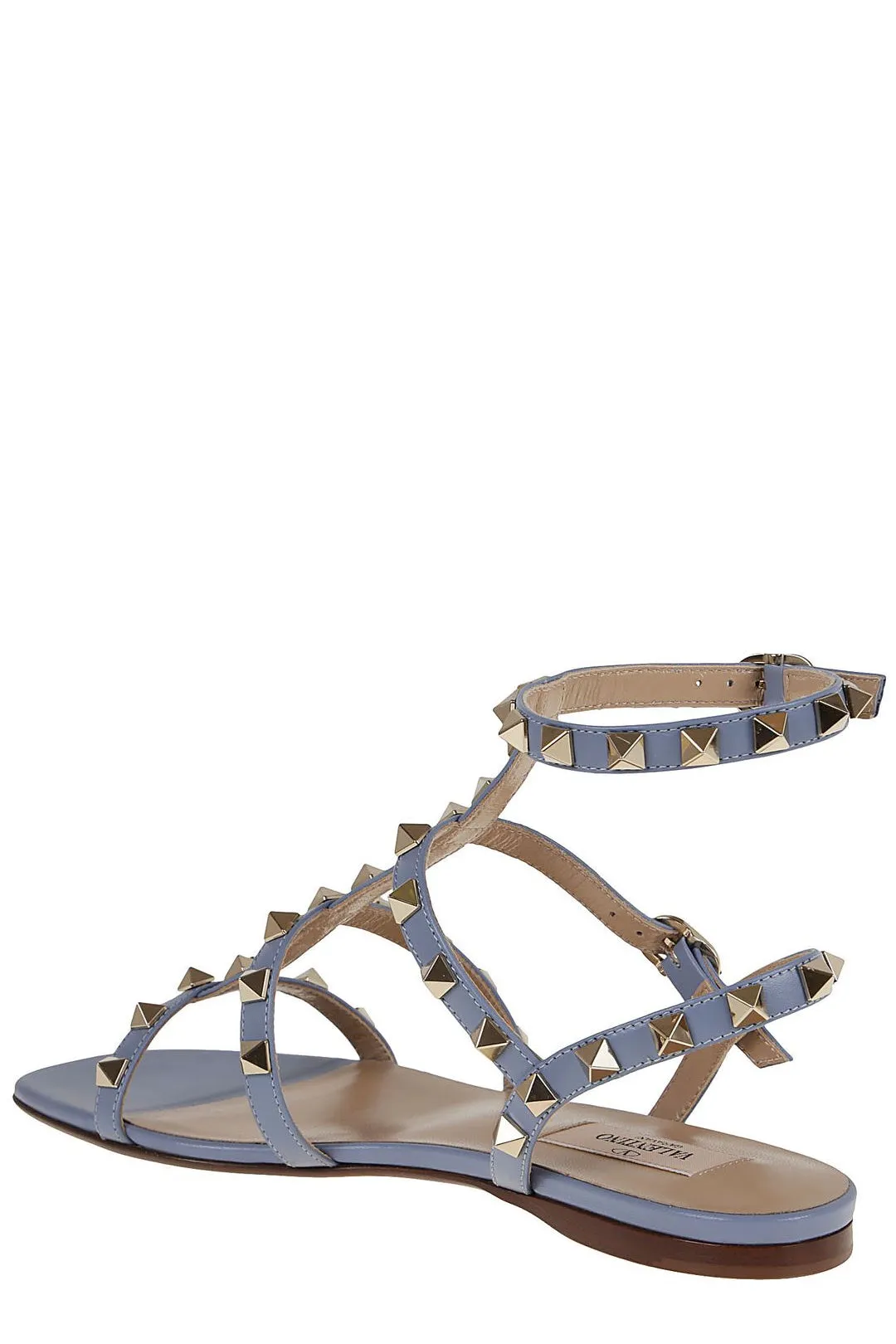 Valentino Garavani Rockstud Square Toe Caged Sandals