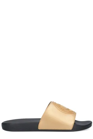 Versace Jeans Couture Logo-Debossed Slip-On Sandals