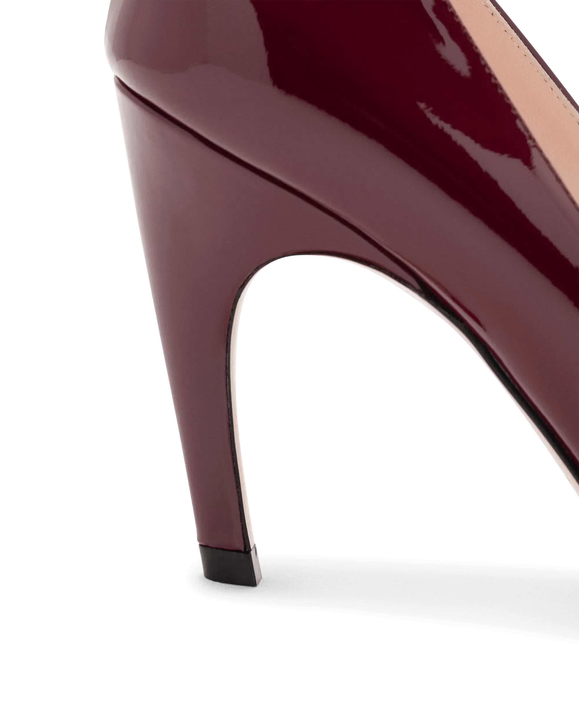 Viv' Choc Patent Leather Buckle Pumps